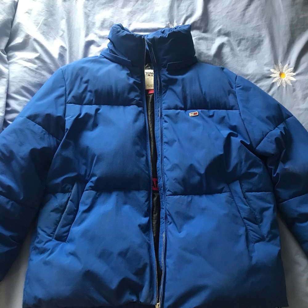 Blue Puffer Winter Coat Tommy Hilfiger